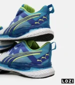 کفش کتانی ورزشی سفید آبی فسفری مردانه و زنانه PUMA مدل 5151 - Image 5