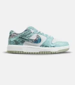 کفش کتانی مردانه و زنانه آبی سفید NIKE dunk low steam puppet مدل 7225