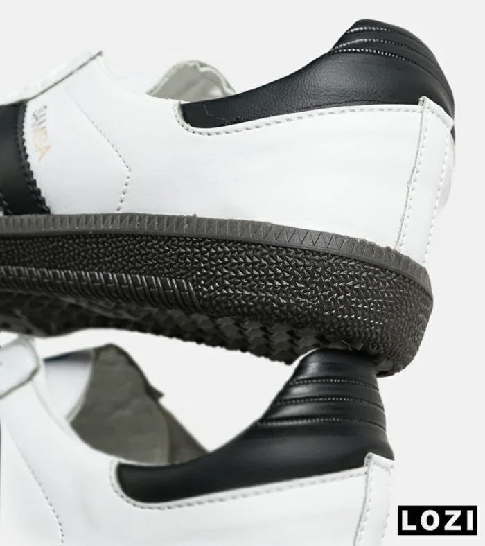 کفش کتانی مردانه و زنانه سامبا سفید مشکی ADIDAS Samba مدل 4232 - Image 3
