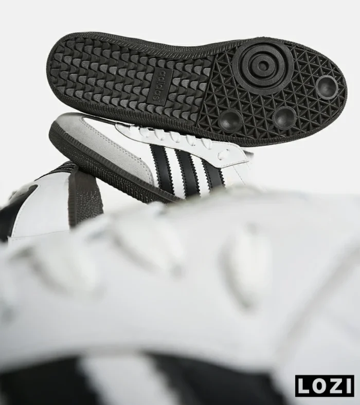 کفش کتانی مردانه و زنانه سامبا سفید مشکی ADIDAS Samba مدل 4232 - Image 10