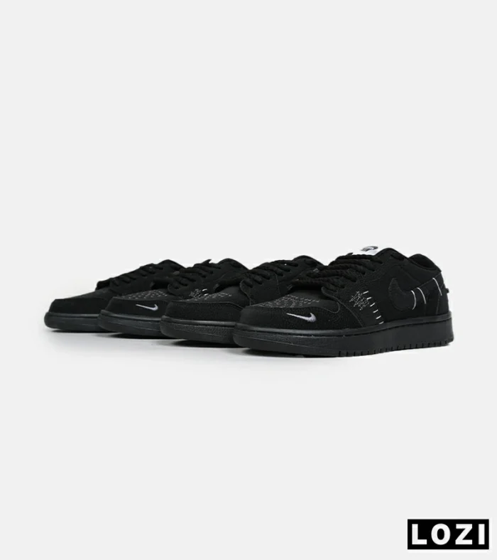 کفش کتانی مردانه و زنانه مشکی نایک NIKE jordan Vodoo مدل 6634 - Image 6