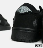 کفش کتانی مردانه و زنانه مشکی نایک NIKE jordan Vodoo مدل 6634 - Image 9