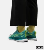 کفش کتانی ورزشی مردانه و زنانه سفید سبز فسفری PUMA مدل 5019 - Image 6