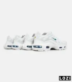 کفش کتانی مردانه و زنانه سفید سبز NIKE AirMax Plus TN Ultra مدل 6731 - Image 8