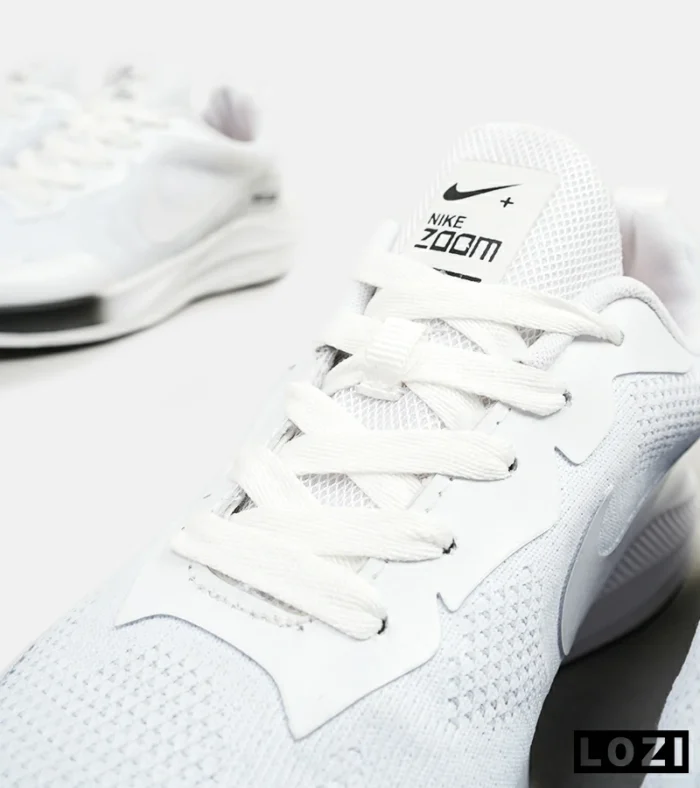 کفش کتانی مردانه و زنانه سفید مشکی Nike air zoom مدل 4543 - Image 11