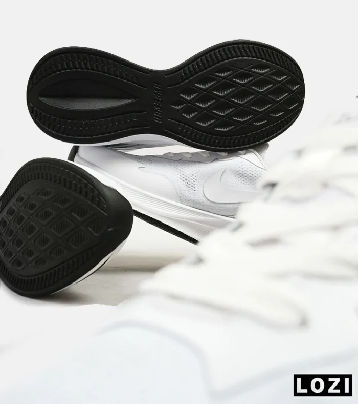 کفش کتانی مردانه و زنانه سفید مشکی Nike air zoom مدل 4543 - Image 14
