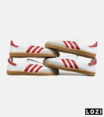 کفش کتانی مردانه و زنانه سامبا سفید قرمز ADIDAS Samba مدل 4233 - Image 2