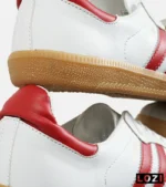 کفش کتانی مردانه و زنانه سامبا سفید قرمز ADIDAS Samba مدل 4233 - Image 4