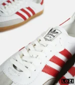 کفش کتانی مردانه و زنانه سامبا سفید قرمز ADIDAS Samba مدل 4233 - Image 7