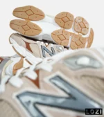کفش کتانی مردانه و زنانه کرم قهوه ای NEW BALANCE 9060 مدل 7235 - Image 10