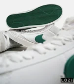 کفش کتانی ساقدار مردانه و زنانه سفید سبز Nike Blazer Low 77 مدل 5670 - Image 10