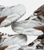 کفش کتانی مردانه و زنانه قهوه ای سفید ADIDAS performance x9000l4 مدل 7243 - Image 5