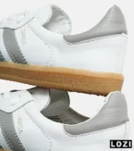 کفش کتانی مردانه و زنانه سامبا سفید طوسی کرم ADIDAS Samba مدل 7283 - Image 3