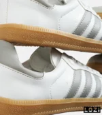 کفش کتانی مردانه و زنانه سامبا سفید طوسی کرم ADIDAS Samba مدل 7283 - Image 4