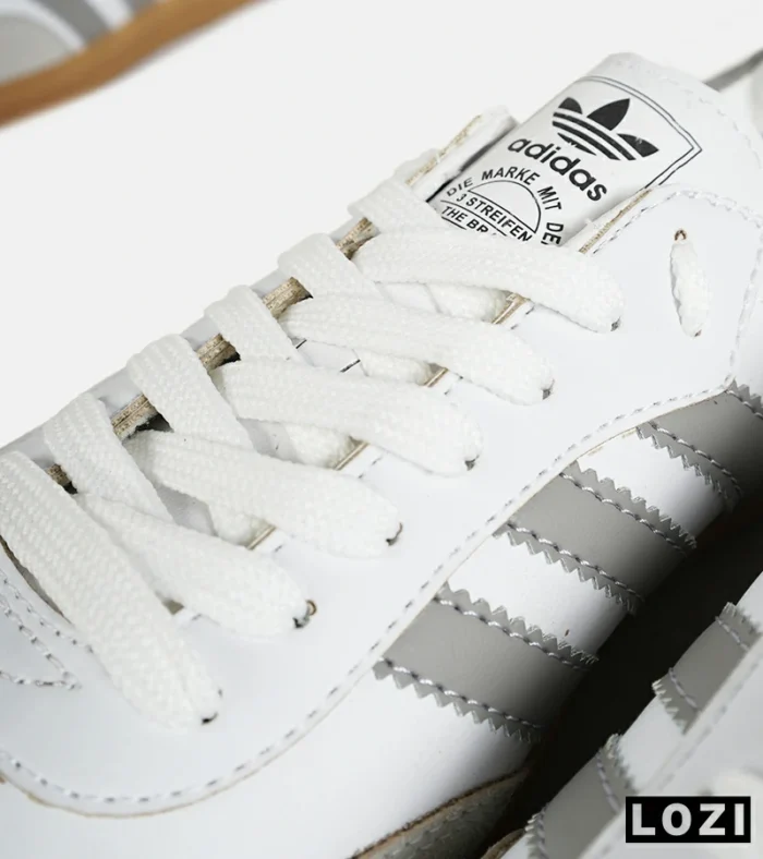 کفش کتانی مردانه و زنانه سامبا سفید طوسی کرم ADIDAS Samba مدل 7283 - Image 7