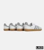 کفش کتانی مردانه و زنانه سامبا سفید طوسی کرم ADIDAS Samba مدل 7283 - Image 8