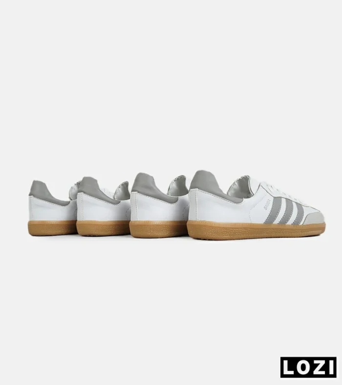 کفش کتانی مردانه و زنانه سامبا سفید طوسی کرم ADIDAS Samba مدل 7283 - Image 8