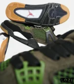 کتانی ساقدار زنانه و مردانه سبز زیتونی Nike air jordan 4 مدل 6469 - Image 10