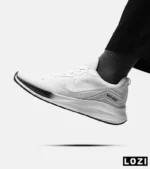 کفش کتانی مردانه و زنانه سفید مشکی Nike air zoom مدل 4543 - Image 2