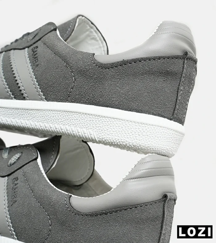 کفش کتانی مردانه و زنانه سامبا طوسی ADIDAS Samba مدل 7298 - Image 3