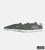 کفش کتانی مردانه و زنانه سامبا طوسی ADIDAS Samba مدل 7298 - Image 6