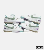 کفش مردانه و زنانه سفید سبز بنفش Nike Gama Force Sail مدل 6682 - Image 2