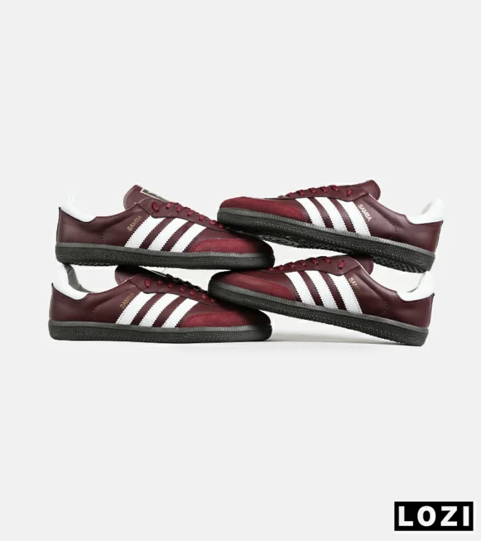 کفش کتانی مردانه و زنانه سامبا زرشکی ADIDAS Samba مدل 6272 - Image 3