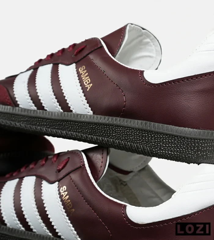 کفش کتانی مردانه و زنانه سامبا زرشکی ADIDAS Samba مدل 6272 - Image 4