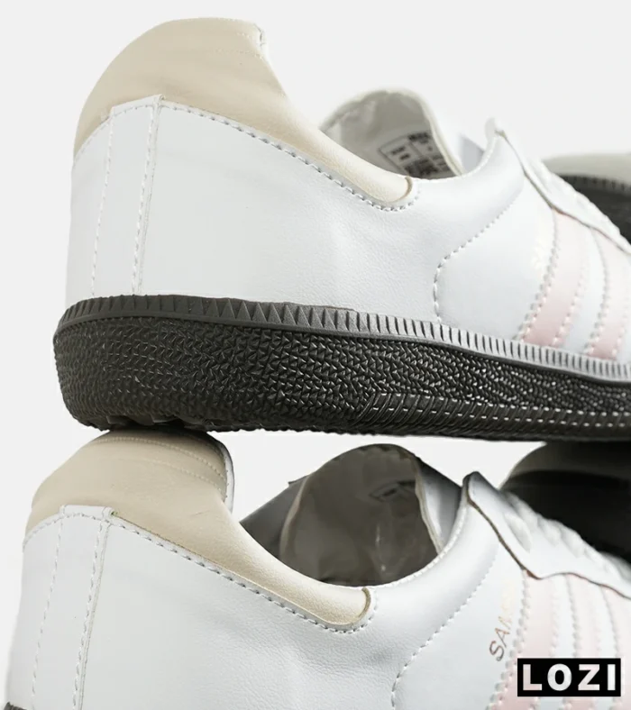 کفش کتانی زنانه سامبا سفید صورتی ADIDAS Samba مدل 7304 - Image 4