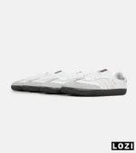 کفش کتانی مردانه و زنانه سامبا کرم آبی ADIDAS Samba مدل 7303 - Image 11