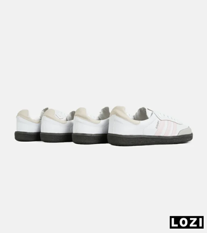 کفش کتانی زنانه سامبا سفید صورتی ADIDAS Samba مدل 7304 - Image 8