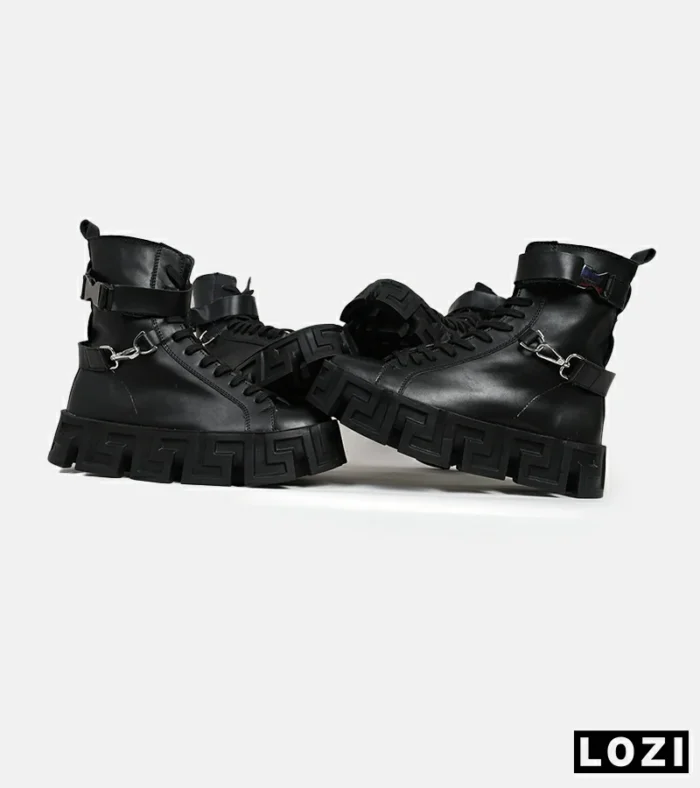 بوت مردانه مشکی VERSACE مدل 5761 - Image 8