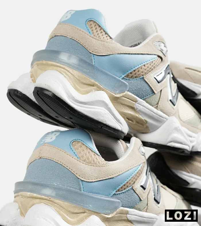 کفش کتانی مردانه و زنانه کرم آبی NEW BALANCE 9060 مدل 7314 - Image 4