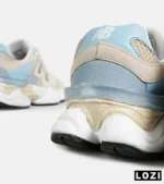 کفش کتانی مردانه و زنانه کرم آبی NEW BALANCE 9060 مدل 7314 - Image 9