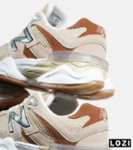 کفش کتانی مردانه و زنانه کرم قهوه ای NEW BALANCE 9060 مدل 7312 - Image 3