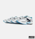 کفش کتانی مردانه و زنانه سفید نقره ای سرمه ای نایک NIKE v5 RNR مدل 7331 - Image 6