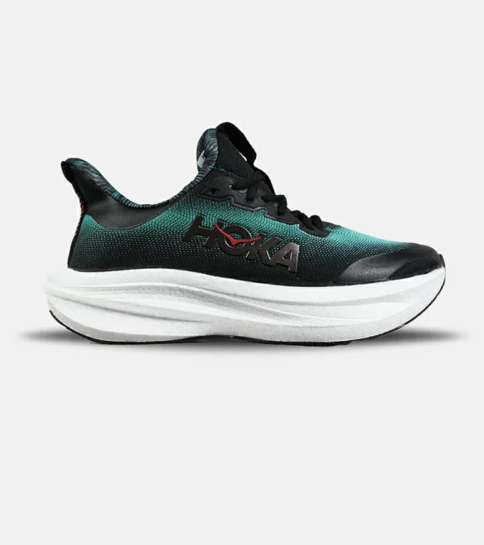 کفش کتانی مشکی سبز HOKA مدل 7396 - Image 1