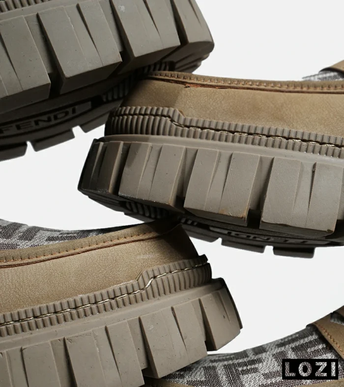 کفش مردانه چرمی سبز FENDI مدل 6793 - Image 5