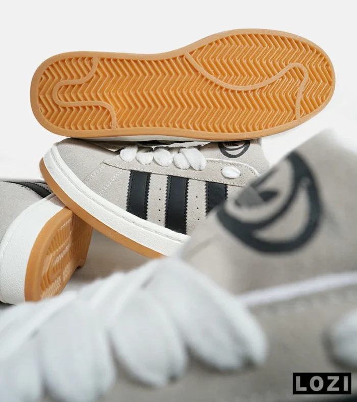 کفش کتانی زنانه و مردانه کرم مشکی ADIDAS Campus مدل 5720 - Image 10