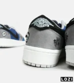 کفش کتانی مردانه و زنانه آبی طوسی نایک NIKE jordan Vodoo مدل 6328 - Image 9