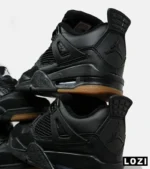 کتانی ساقدار زنانه و مردانه مشکی کرم Nike air jordan 4 مدل 6468 - Image 3