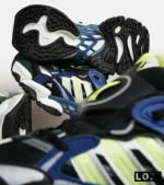 کفش کتانی مردانه و زنانه مشکی آبی لیمویی ADIDAS performance x9000l4 مدل 5805 - Image 10