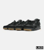 کتانی ساقدار زنانه و مردانه مشکی کرم Nike air jordan 4 مدل 6468 - Image 6