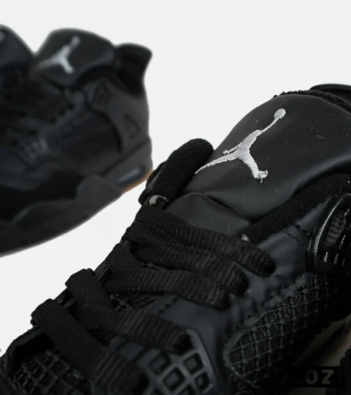 کتانی ساقدار زنانه و مردانه مشکی کرم Nike air jordan 4 مدل 6468 - Image 7