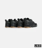 کتانی ساقدار زنانه و مردانه مشکی کرم Nike air jordan 4 مدل 6468 - Image 8