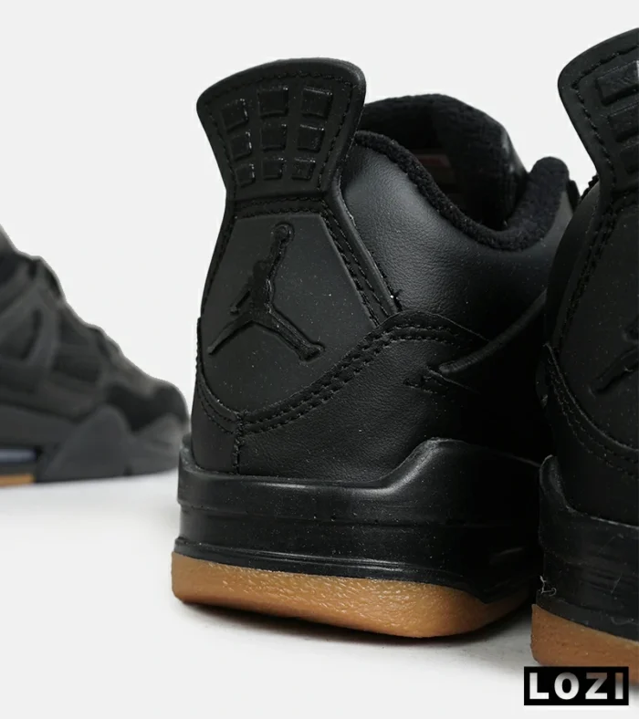 کتانی ساقدار زنانه و مردانه مشکی کرم Nike air jordan 4 مدل 6468 - Image 9
