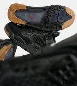 کتانی ساقدار زنانه و مردانه مشکی کرم Nike air jordan 4 مدل 6468 - Image 10