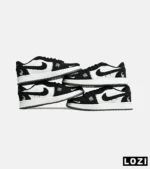 کفش کتانی مردانه و زنانه سفید مشکی نایک NIKE jordan Vodoo مدل 6195 - Image 2