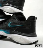 کفش کتانی مردانه مشکی آبی Nike air max pluse مدل 4728 - Image 5