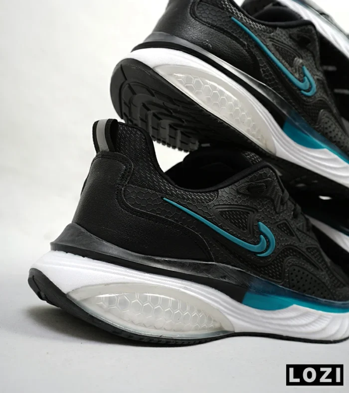کفش کتانی مردانه مشکی آبی Nike air max pluse مدل 4728 - Image 7